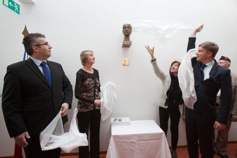 Slavnostní odhalení busty Charlotty Masarykové